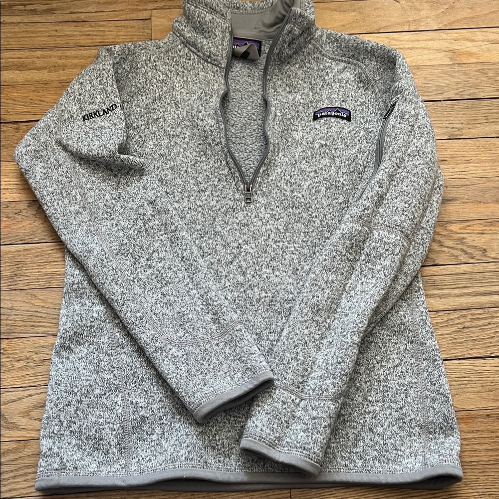 Patagonia Heathered Gray Fleece Pullover